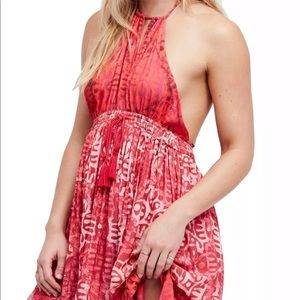 Free People halter shift dress